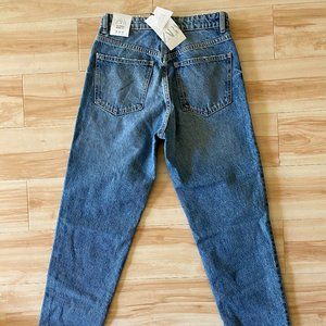 NEW Zara Classic Mom Fit High Rise Jeans Ankle Length, Size 4/36 with tags